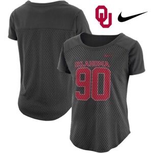 NIKE NCAA OKLAHOMA SOONERS JERSEY MESH 100% POLYESTER FAN WOMEN TOP SHIRT XL